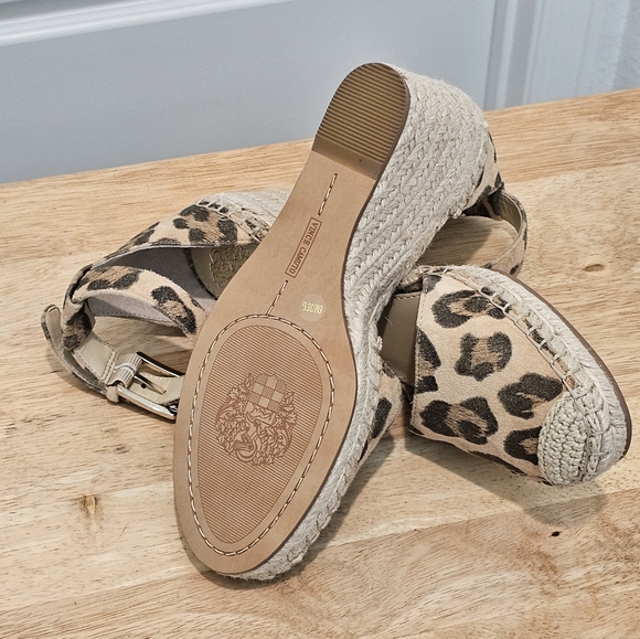 Vince Camuto NWOT, Leather Venerly Espadrille Sandals, NWOT, Size 6 - Picture 5 of 6